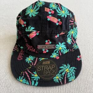 Official Crown of Laurel Camper Hat 5 Panel Strapback Palm Trees Skateboards